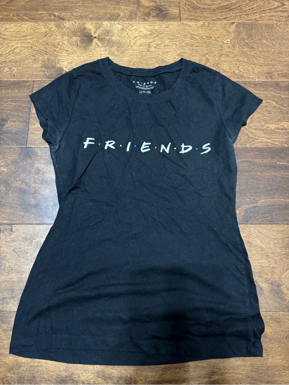 Friends Logo Black Women's T-Shirt